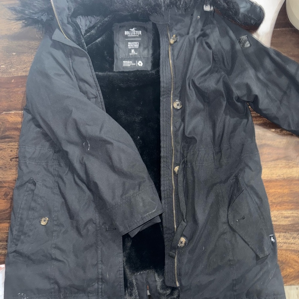Hollister Women’s Black Parka Coat